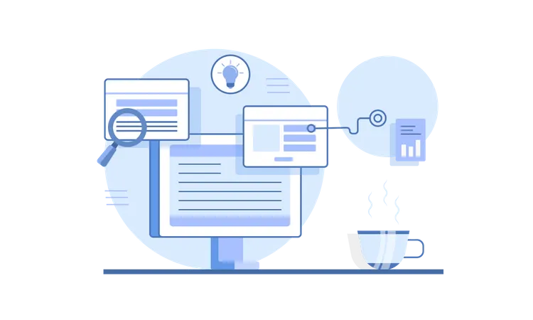 Free Web Exploring  Illustration