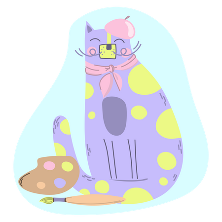 Cat Comic Animal  Illustration