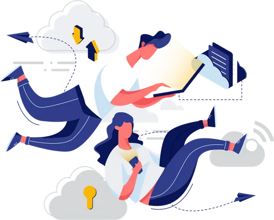 Cloud management  Illustration