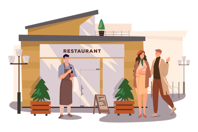 Fast Food Restaurant  Illustration