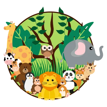 Jungle animal  Illustration