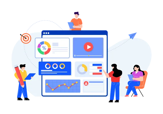 Marketing Reports  Illustration