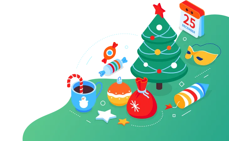 Merry Christmas  Illustration